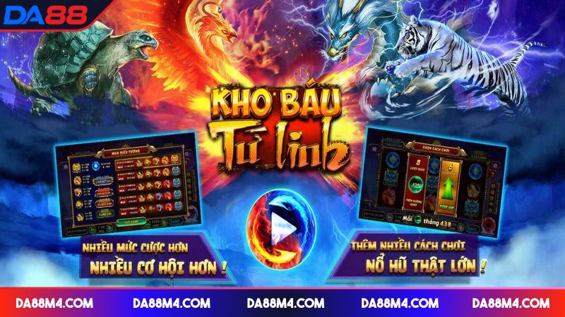 Khám Phá Những Điều Kỳ Diệu Có Tại Nổ Hũ Kho Báu Tứ Linh DA88 Nổ hũ Kho Báu Tứ Linh mang tới trải nghiệm độc đáo